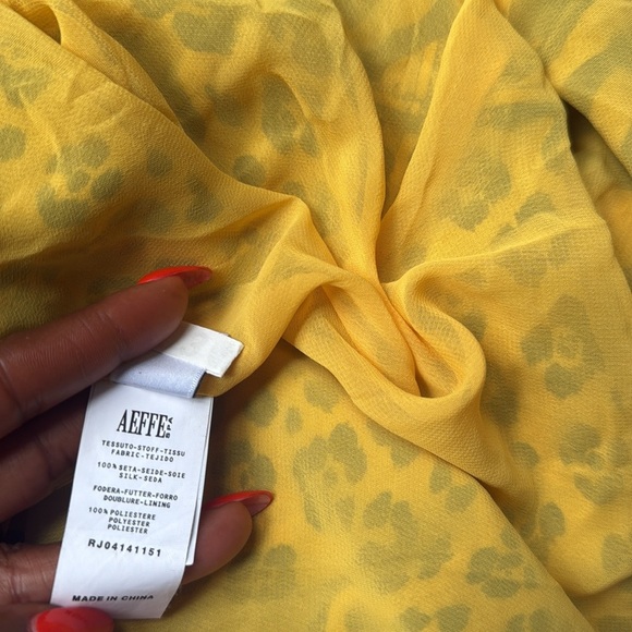 Moschino silk Yellow Animal-Print One-Shoulder Maxi Dress 10 - Picture 14 of 16